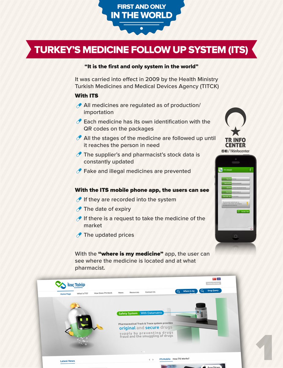 Turkey's exemplary project: Turkey's Medicine Follow up System (made in Turkey)